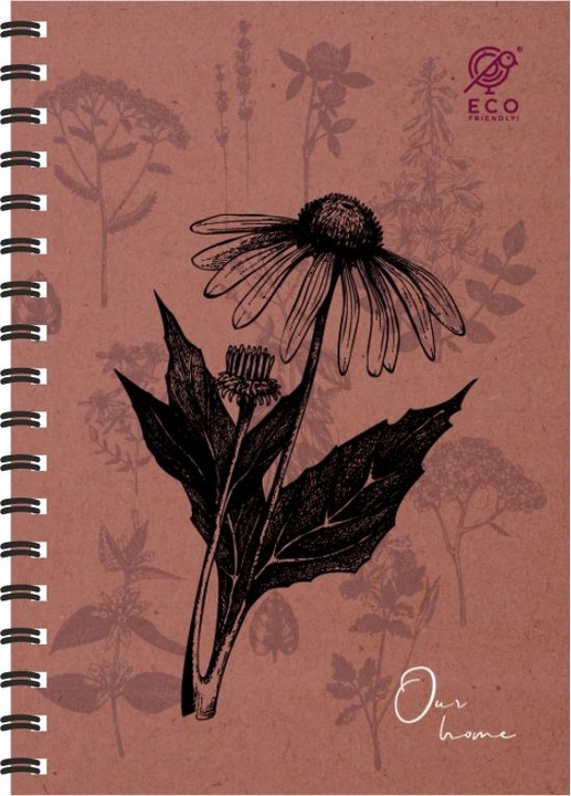 5x Kołozeszyt A4/80 kratka spirala GRUBA Podkładka