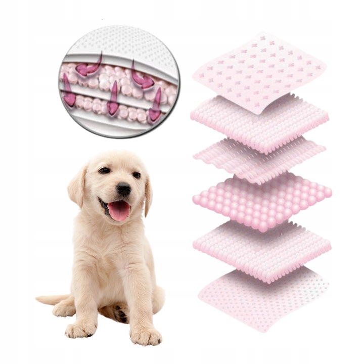 PODKŁADY HIGIENICZNE MATY DLA PSA PSOW NAUKA SIKANIA CHLONNE 60x40 cm 100sz