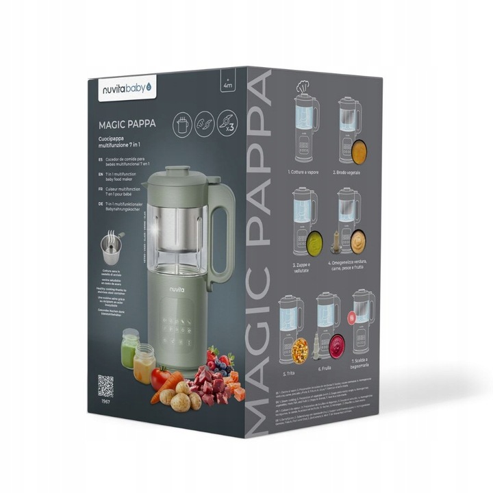 Robot kuchenny do przygotowywania posiłków dla dzieci 7w1 zamiast thermomix