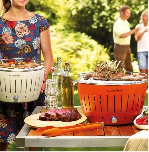 GRILL OGRODOWY WĘGLOWY BEZDYMNY LOTUS PRZENOŚNY STANDARD TORBA OCHRONNA