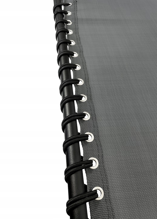 LEŻAK SKŁADANY OGRODOWY ŁÓŻKO POLOWE Z PODUSZKĄ TURYSTYCZNE RELAX C. SZARY