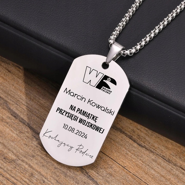 NIEŚMIERTELNIK PREZENT dla ŻOŁNIERZA grawer PAMIĄTKA PRZYSIĘGI WOJSKOWEJ