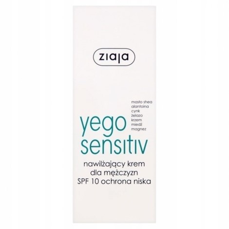 Ziaja Yego Sensitiv nawilżający krem dla mężczyzn SPF10 50 ml