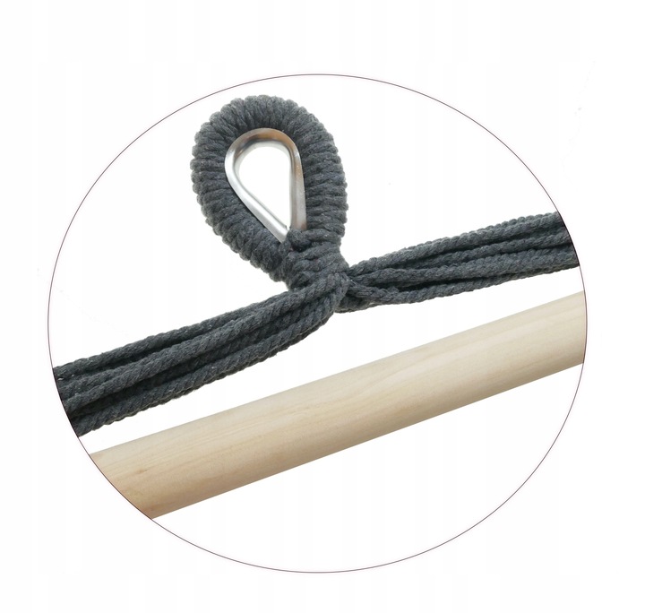 Ciemno szary Antracyt hamak brazylijski kokon huśtawka ogrodowa poduszki