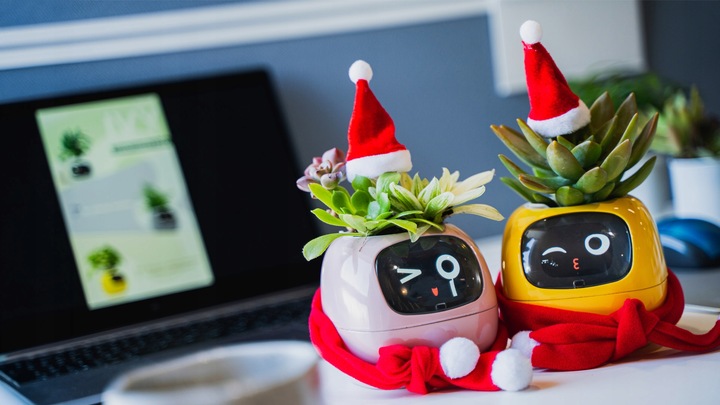 Inteligentna doniczka IVY SMART PLANTER osłonka na donicę PLANTSIO RÓŻOWA