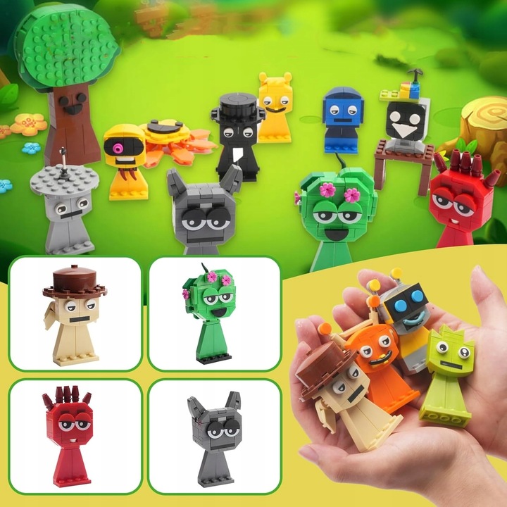 20Pcs Sprunki Game Building Blocks 5cm Incredibox zestaw konstrukcyjny