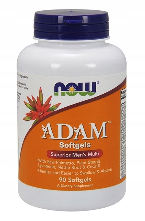 NOW Foods ADAM Multi Witaminy i Minerały dla Mężczyzn USA Witalność 90vcaps