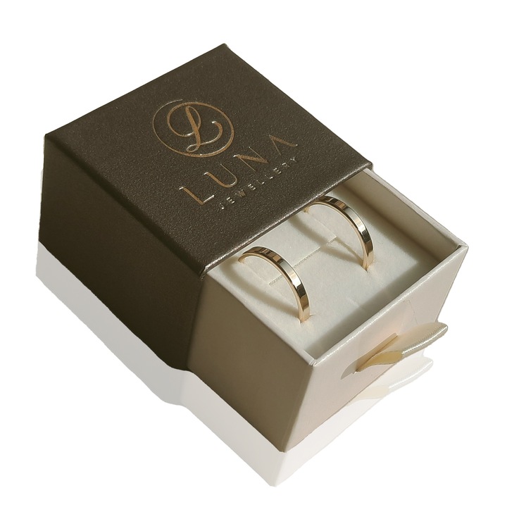 ZŁOTE KOLCZYKI KOŁA 585 22MM KÓŁKA 14K RYNNA