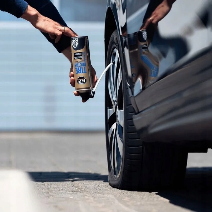 K2 TIRE DOCTOR 500ML W SPRAYU USZCZELNIACZ + ZESTAW NAPRAWCZY DO OPON KOŁA