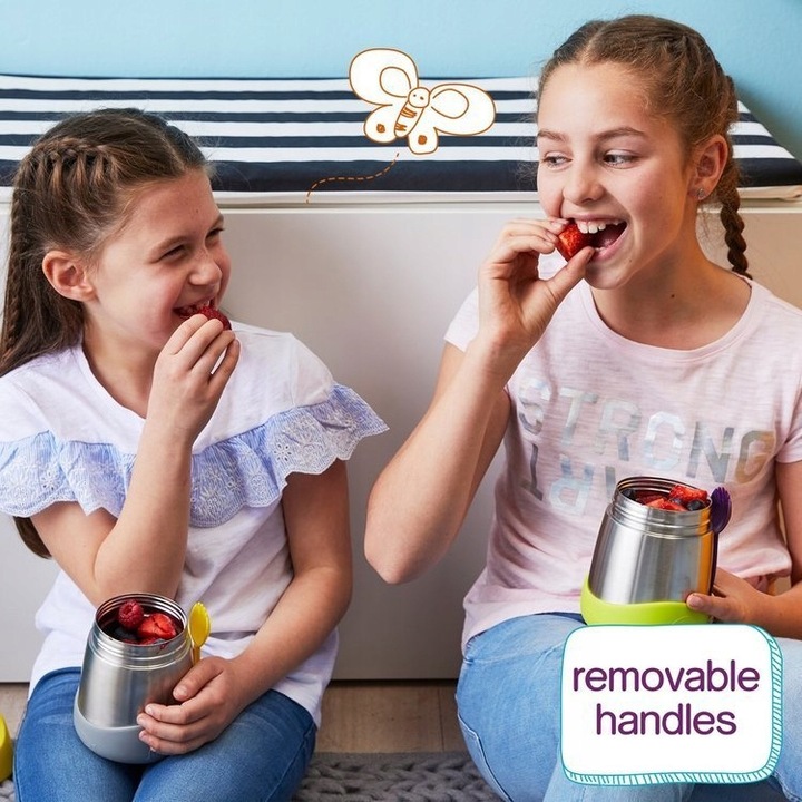 Termos na jedzenie dla dzieci 335ml obiadowy zupka napój BlueSlate B.BOX