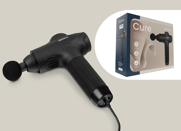 PISTOLET DO MASAŻU MASAŻER DO PLECÓW 12KOŃCÓWEK + WALIZKA + WOREK PREZENT