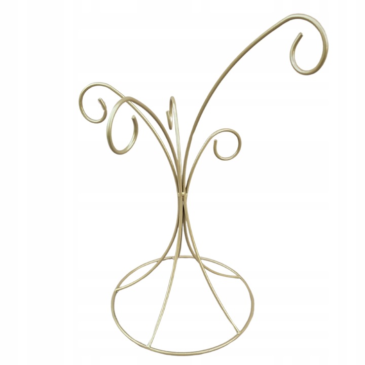 STOJAK|WIESZAK mocny DEKORACJA choinka OZDOBA handmade 35CM ZŁOTY MAT