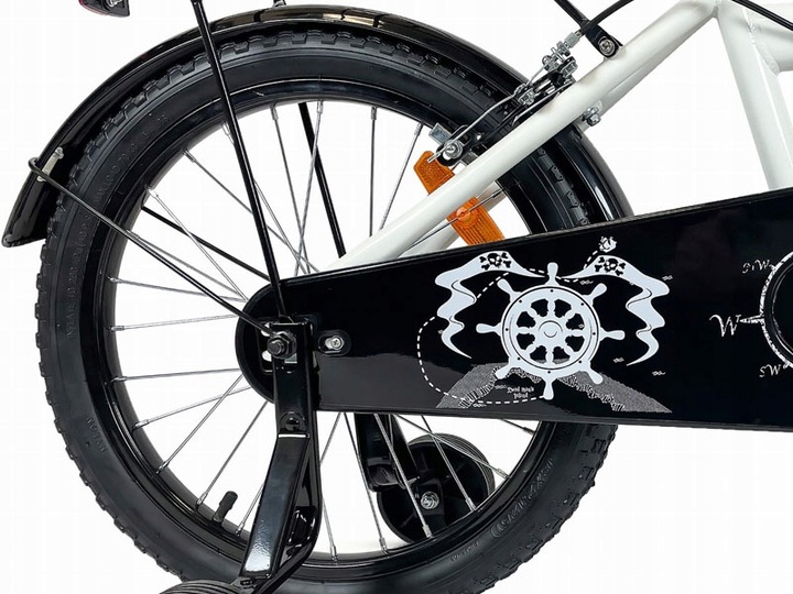 ROWER ROWEREK DZIECIĘCY Z KÓŁKAMI + PROWADNIK KOSZYCZEK BMX 14 CALI PIRATE