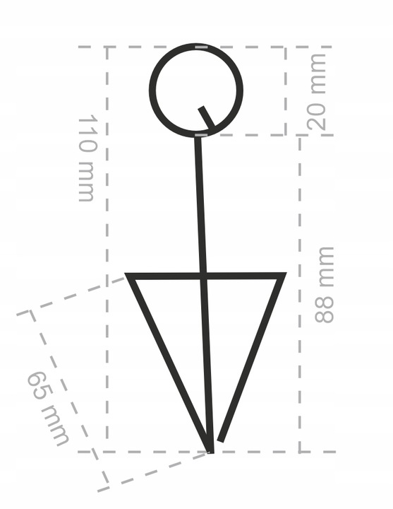 Podstawki cenowe trójkątne 25szt Studio Cen SC0004