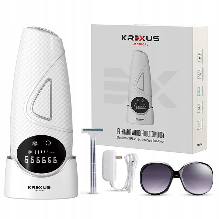 Depilator IPL Krexus Pro ICE COOL Ciało Bikini