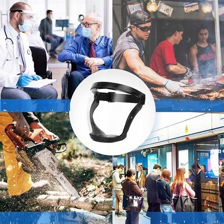 Maska ochronna na twarz przezroczysta z 10szt filtrem PM2.5