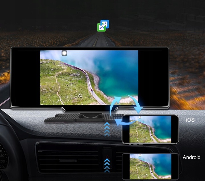 RADIO STACJA MULTIMEDIALNA MONITOR ANDROID AUTO APPLE CARPLAY ANDROID 13