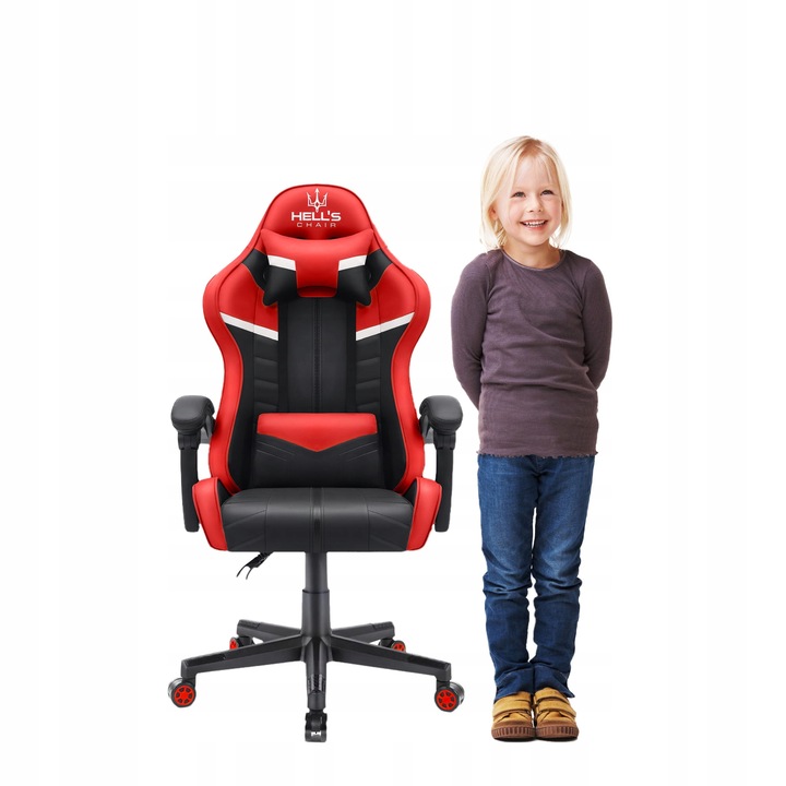 FOTEL GAMINGOWY DLA GRACZA BIUROWY HELL'S