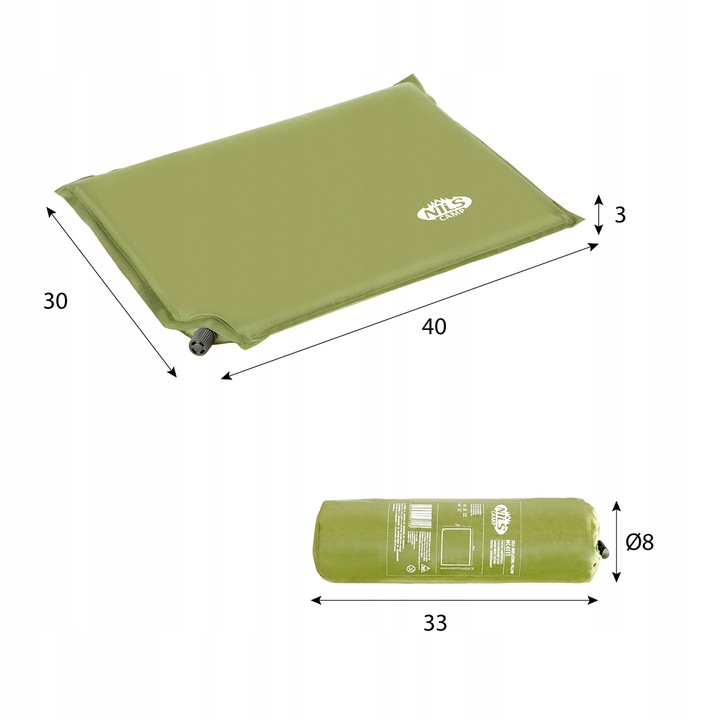 PODUSZKA SAMOPOMPUJĄCA DO SIEDZENIA PIKNIK POKROWI