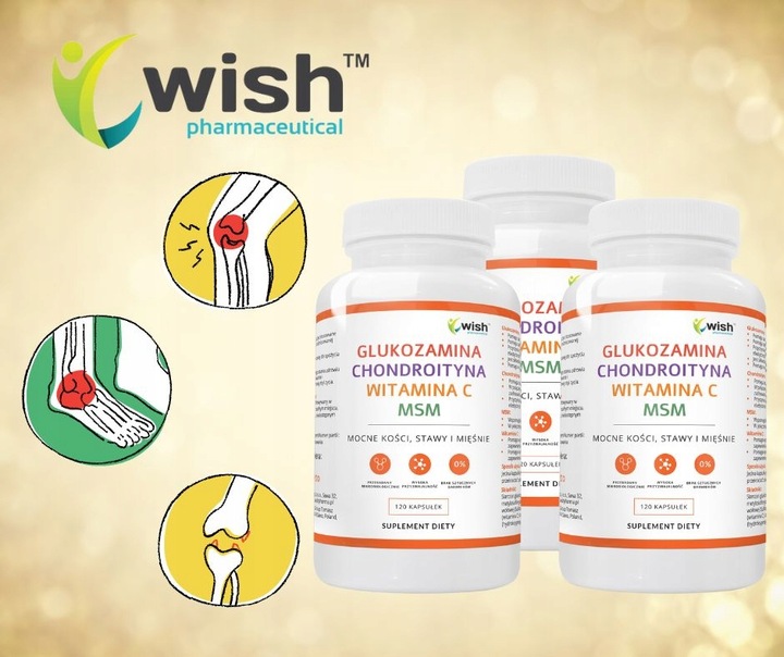 GLUKOZAMINA CHONDROITYNA MSM WITAMINA C Stawy 360k