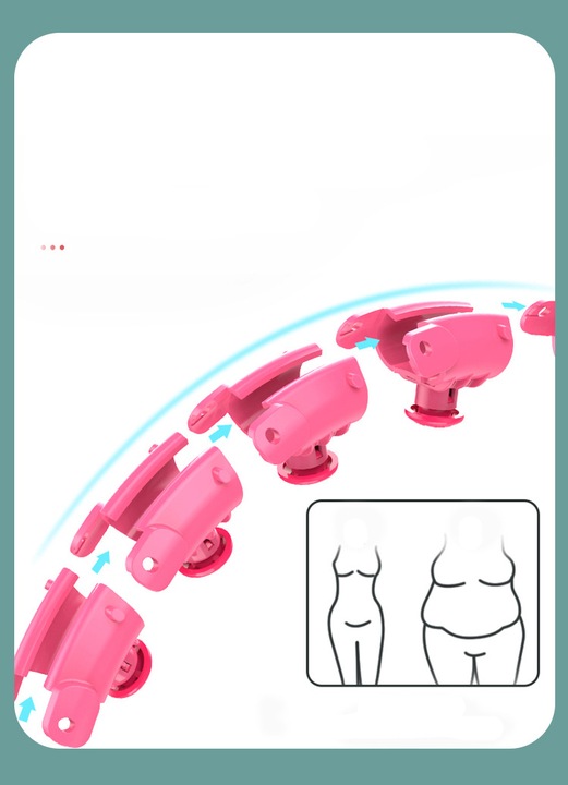 HULA HOP ODCHUDZAJĄCE z Obciążeniem Obciążnikiem Smart z Wypustkami HULAHOP