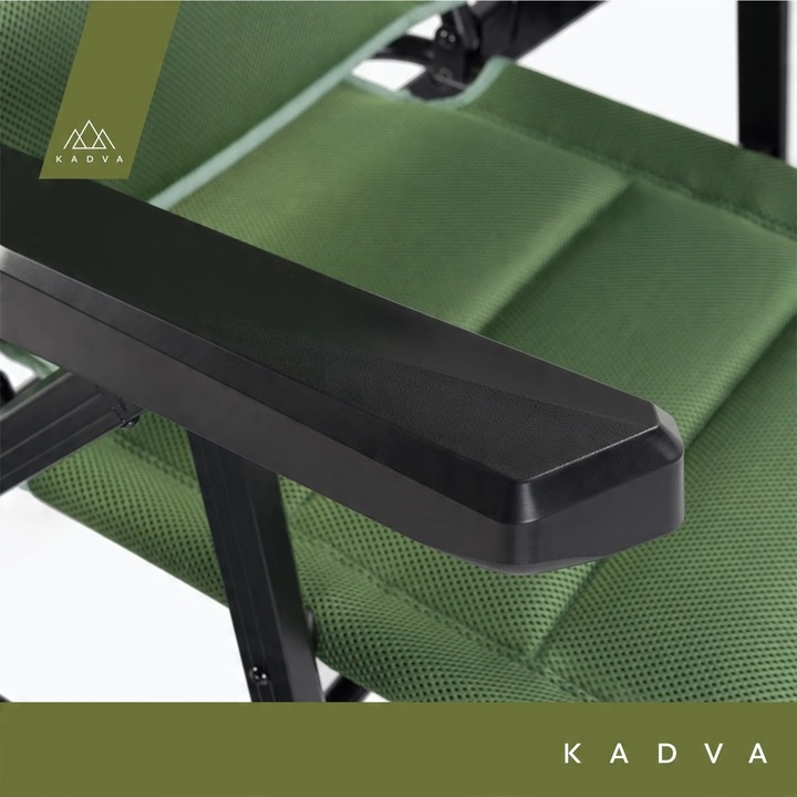 Krzesło turystyczne KADVA CAMPchair 3.0 zielony OS Aluminiowa Rama