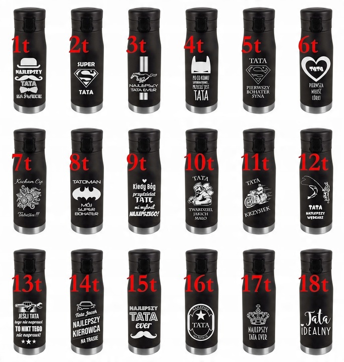 Kubek termiczny 600 ml TERMOS PREZENT szkoła biuro podróż auto TWÓJ GRAWER