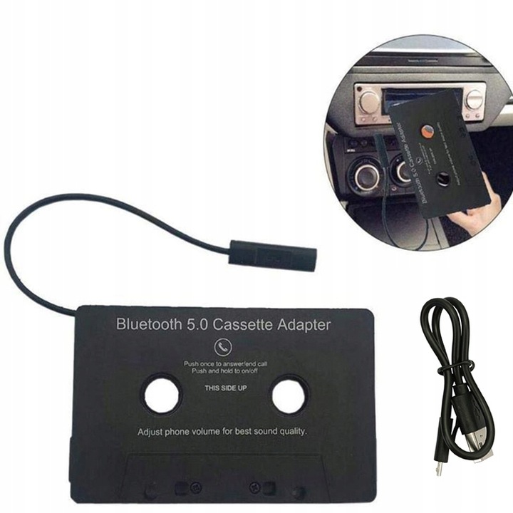 KASETA BLUETOOTH 5.0 DO RADIA ADAPTER TRANSMITER