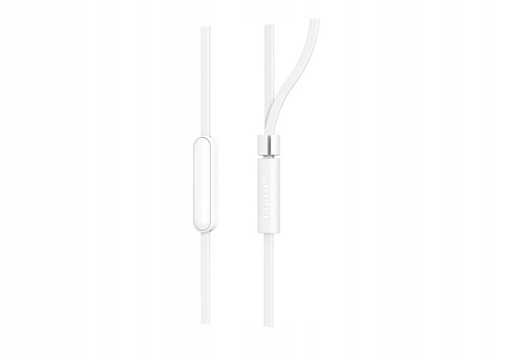 PHILIPS Przewodowe słuchawki dokanałowe białe