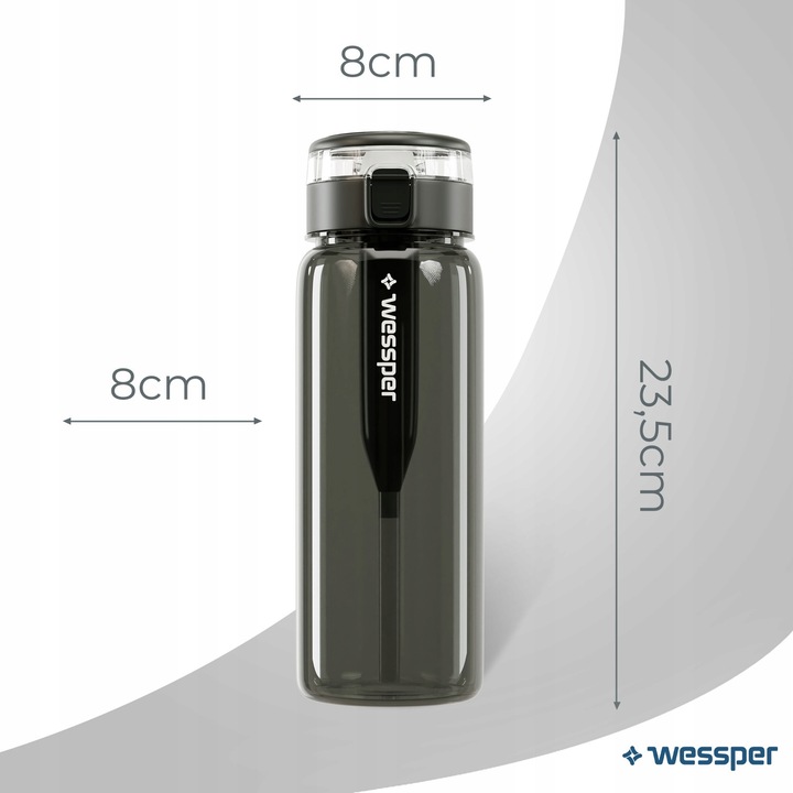 Bidon butelka filtrująca wodę Wessper ActiveMax Clarti 0,68l + 3x Filtr