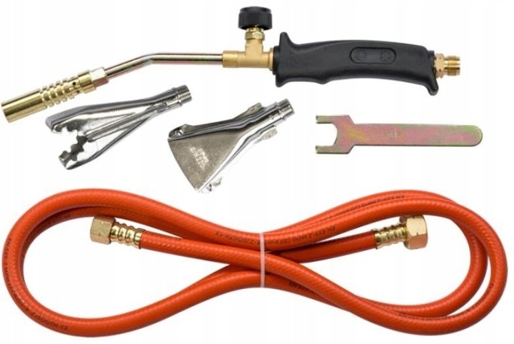 Palnik UNIWERSALNY do lutowania miedzi 3 dysze 17-22-40 mm + WĄŻ DREL