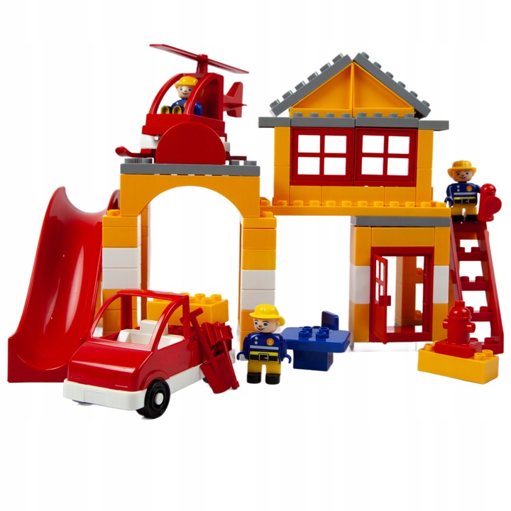 KLOCKI DLA DZIECI UNICO STRAŻ POŻARNA KONSTRUKCYJNE 96 ELEMENTÓW