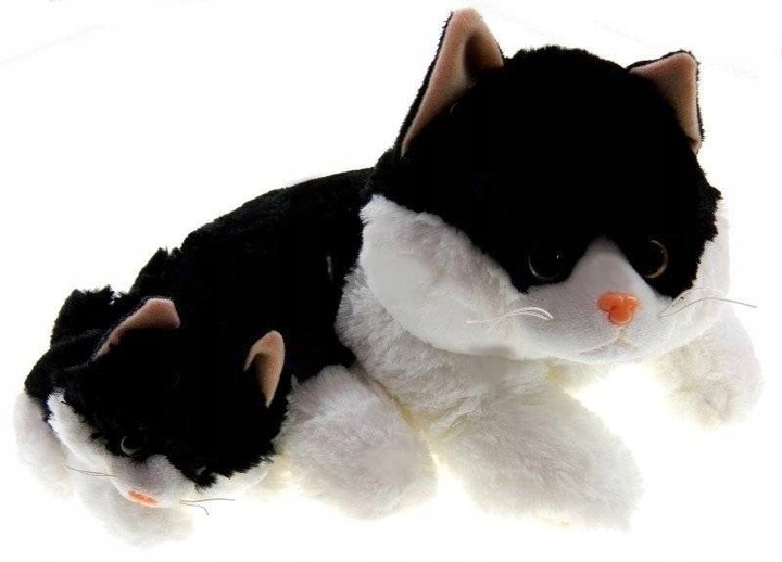 INTERAKTYWNY KOT W POSŁANKU Reaguje na Dotyk + KOTEK 2 kotki