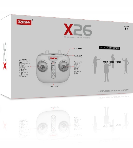 DRON SYMA X26 RC ZAWIS , ŁATWY - UNIKA PRZESZKODY