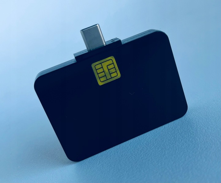 Czytnik Kart Kierowców | Kwadrat | USB - C | Adapter na USB - A|