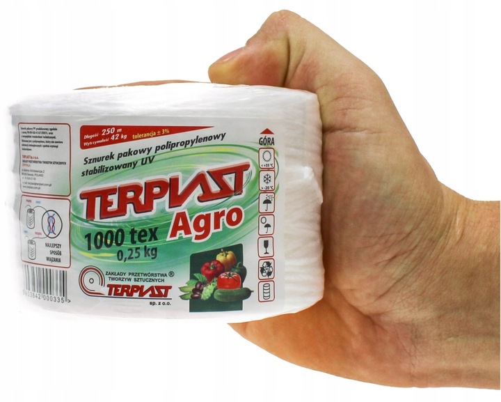 NATURALNY NAWÓZ DO POMIDORÓW I ZIÓŁ Z SZNUREK 250m Z 100x KLIPS ZAPINKA