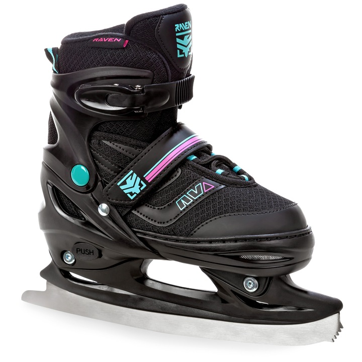 Rolki Łyżwy figurowe 2w1 Regulowane RAVEN Drill Mint/Pink 38-42