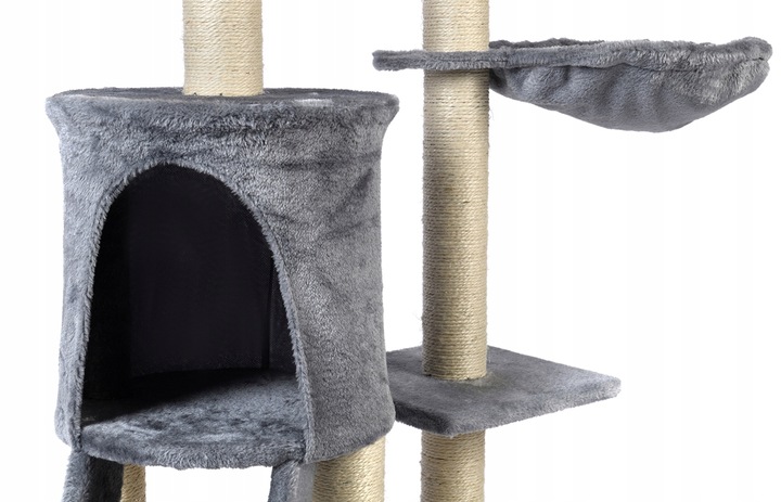 DRAPAK DLA KOTA DOMEK LEGOWISKO SŁUPEK Z ZABAWKAMI