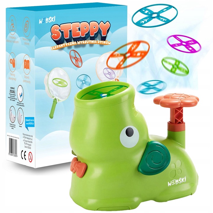 NAJLEPSZY PREZENT NA ŚWIĘTA DLA 3 4 5 6 7 LATKA WYRZUTNIA DYSKÓW ZESTAW