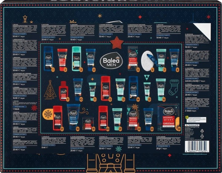 Balea Kalendarz Adwentowy Kosmetyki Mężczyzn 2024
