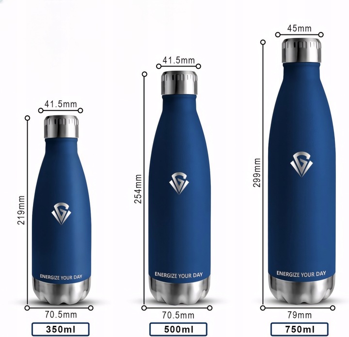 Butelka Termiczna Termos Bidon Kubek na Kawę Herbatę Stal Nierdzewna 500ml