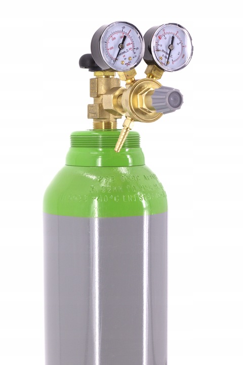 MIX (82% AR + 18% CO2)Butla 8L 150BAR PEŁNA NOWA + Reduktor MINI