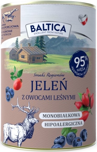 Mokra karma dla psa Baltica MIX SMAKÓW Hipoalergiczna Bezzbożowa - 6 x 400g