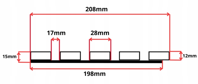 Lamele Ścienne na Płycie Panel Startowy 275x21cm RÓŻNE KOLORY