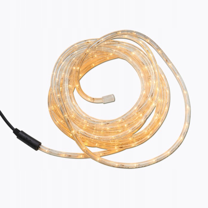 WĄŻ LED ŚWIETLNY 10 METRÓW 240 LED CIEPŁA BARWA TIMER