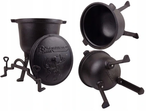 Kociołek Myśliwski 11 L Żeliwny GARNEK Pieczonek