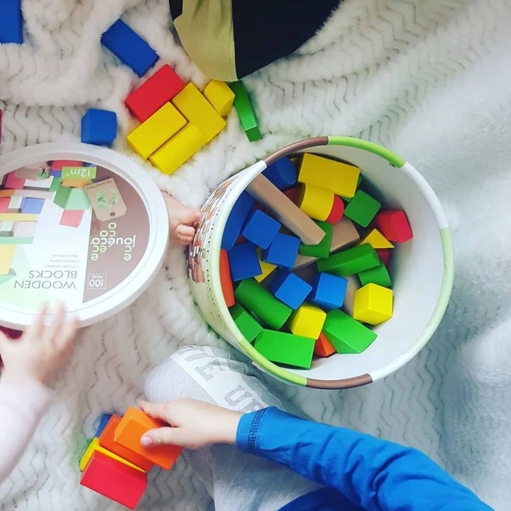 Klocki drewniane Kruzzel 100 el.