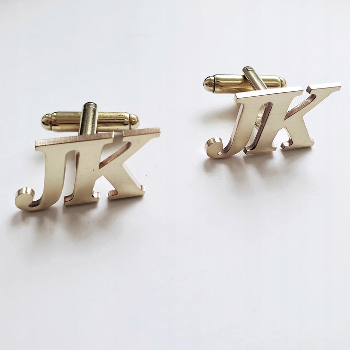 spinki do mankietów z Twoimi Inicjałami - mosiądz