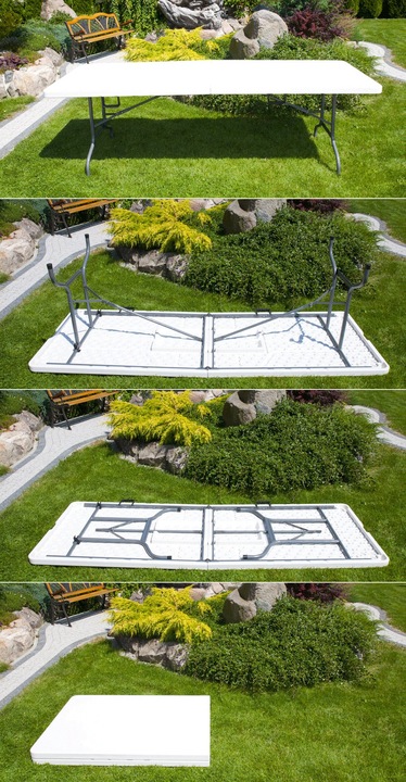 STÓŁ SKŁADANY 240 cm x 86 cm DUŻY cateringowy.