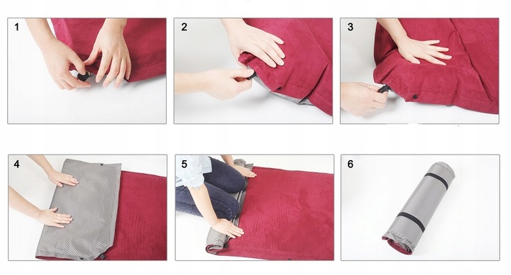 MATA SAMOPOMPUJĄCA MATERAC karimata turystyczna kempingowa POD NAMIOT BIWAK